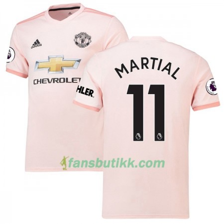 Fotballdrakt Manchester United Anthony Martial 11 Bortetrøye 2018-2019 Kortermet